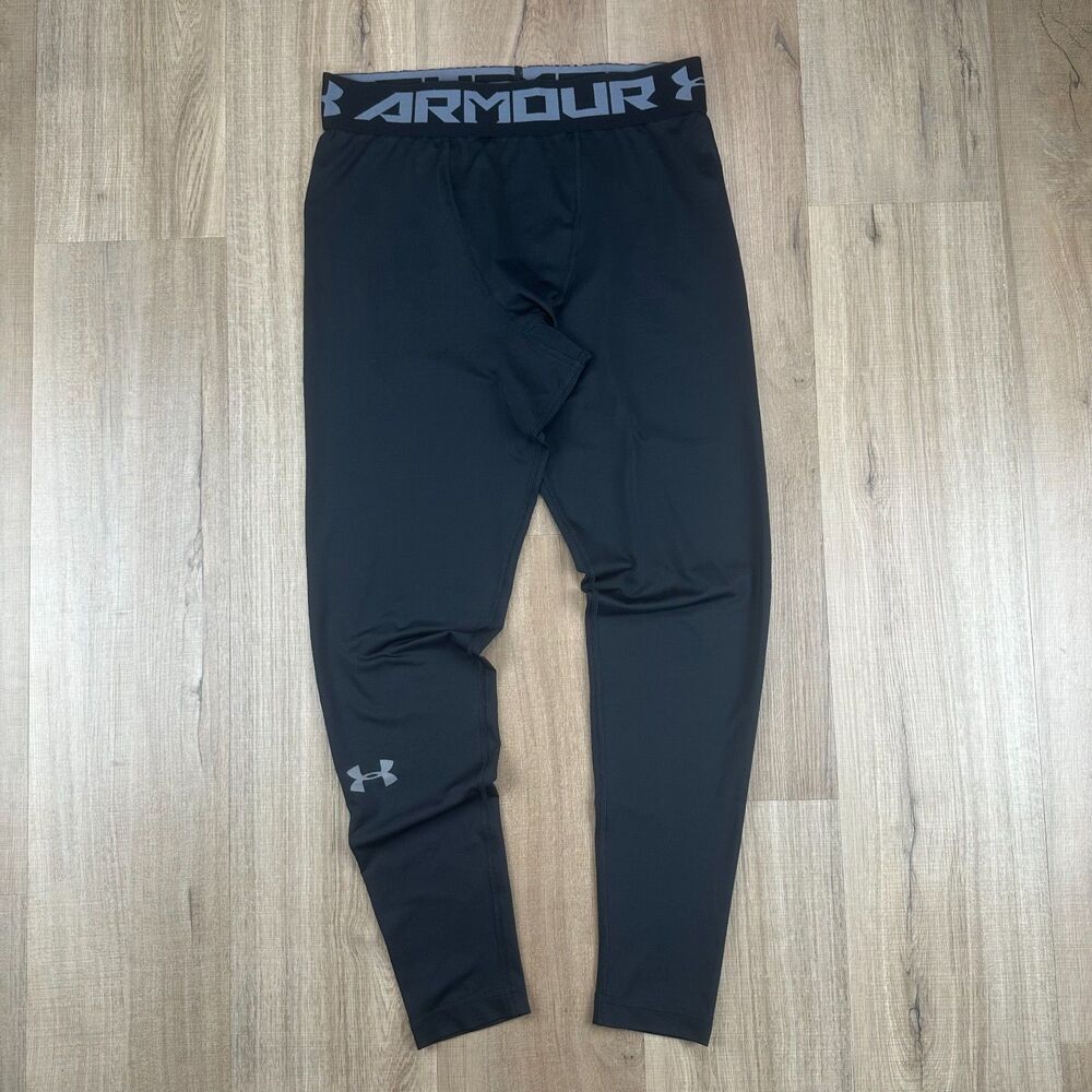Under Armour Compression Men's Medium Heat Gear Black Leggings
